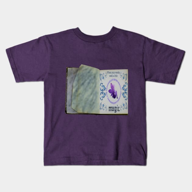 Chanderella's Editing Service Blue Gem Fairy Kids T-Shirt by chanderella